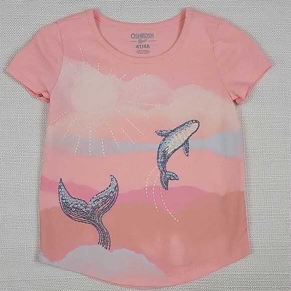 Cotton On OshKosh Girl's Ocean Whale Surf Shirt and Tank Bundle 4T | 4 - Picture 2 of 15